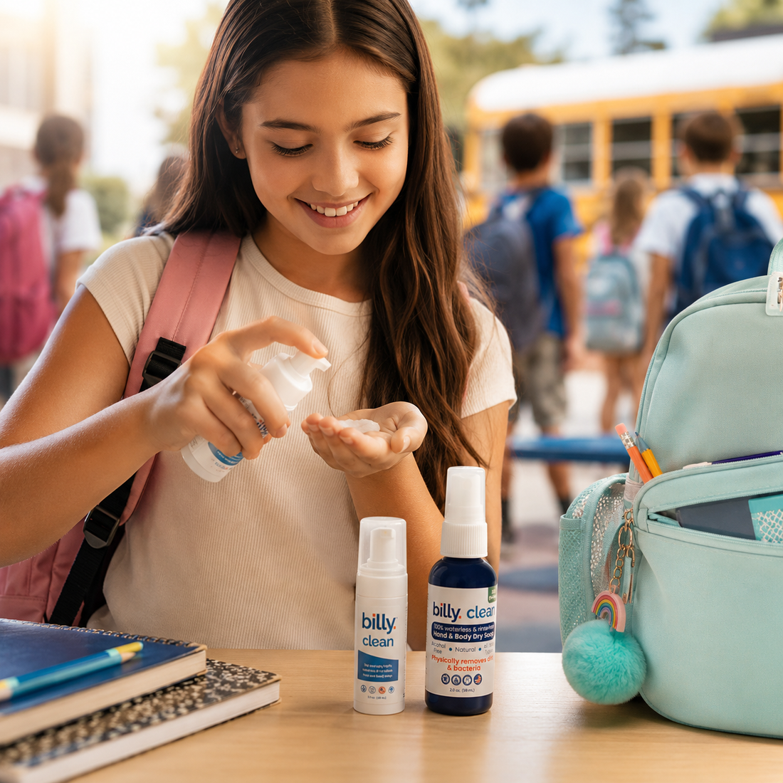 Why Students Like Billy Clean Instead of Antibacterial Gels This School Year