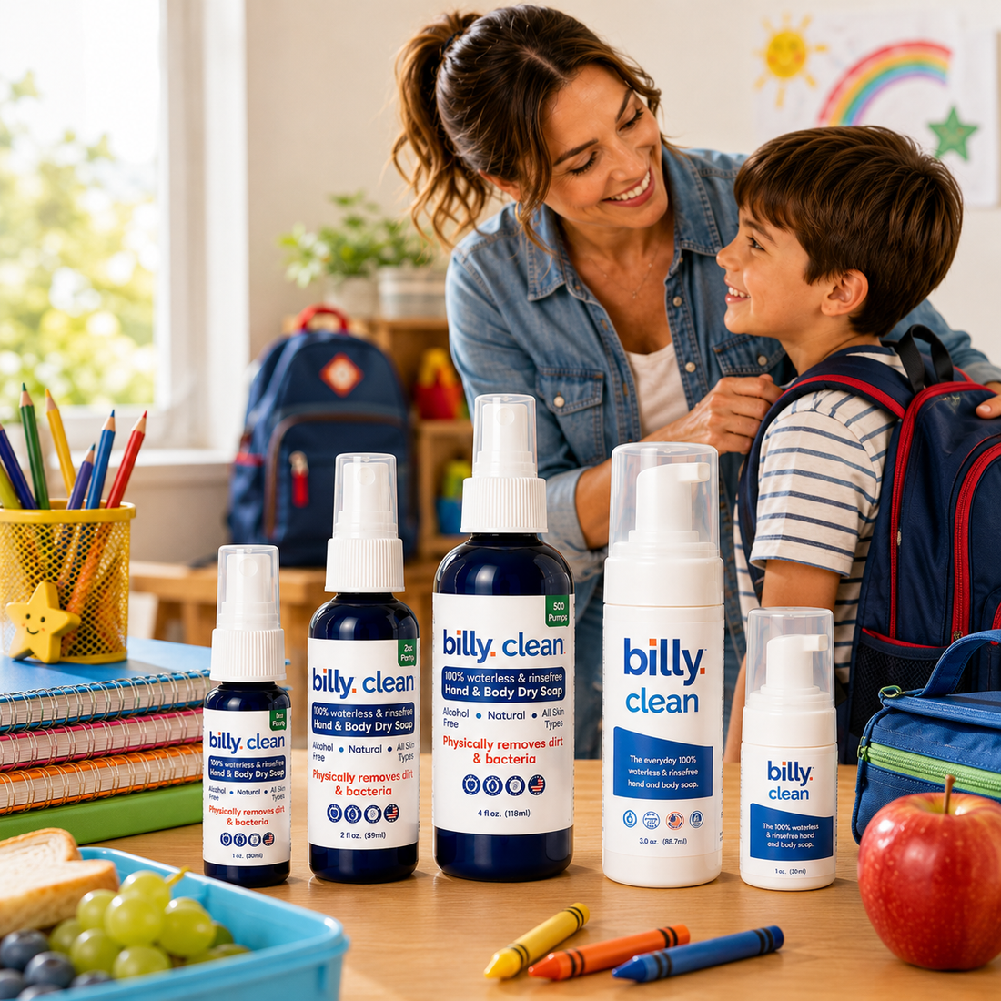 Why Parents Like Billy Clean Instead of Antibacterial Gels This School Year