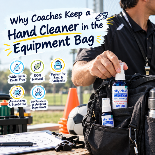 Why Coaches Keep a Hand Cleaner in the Equipment Bag