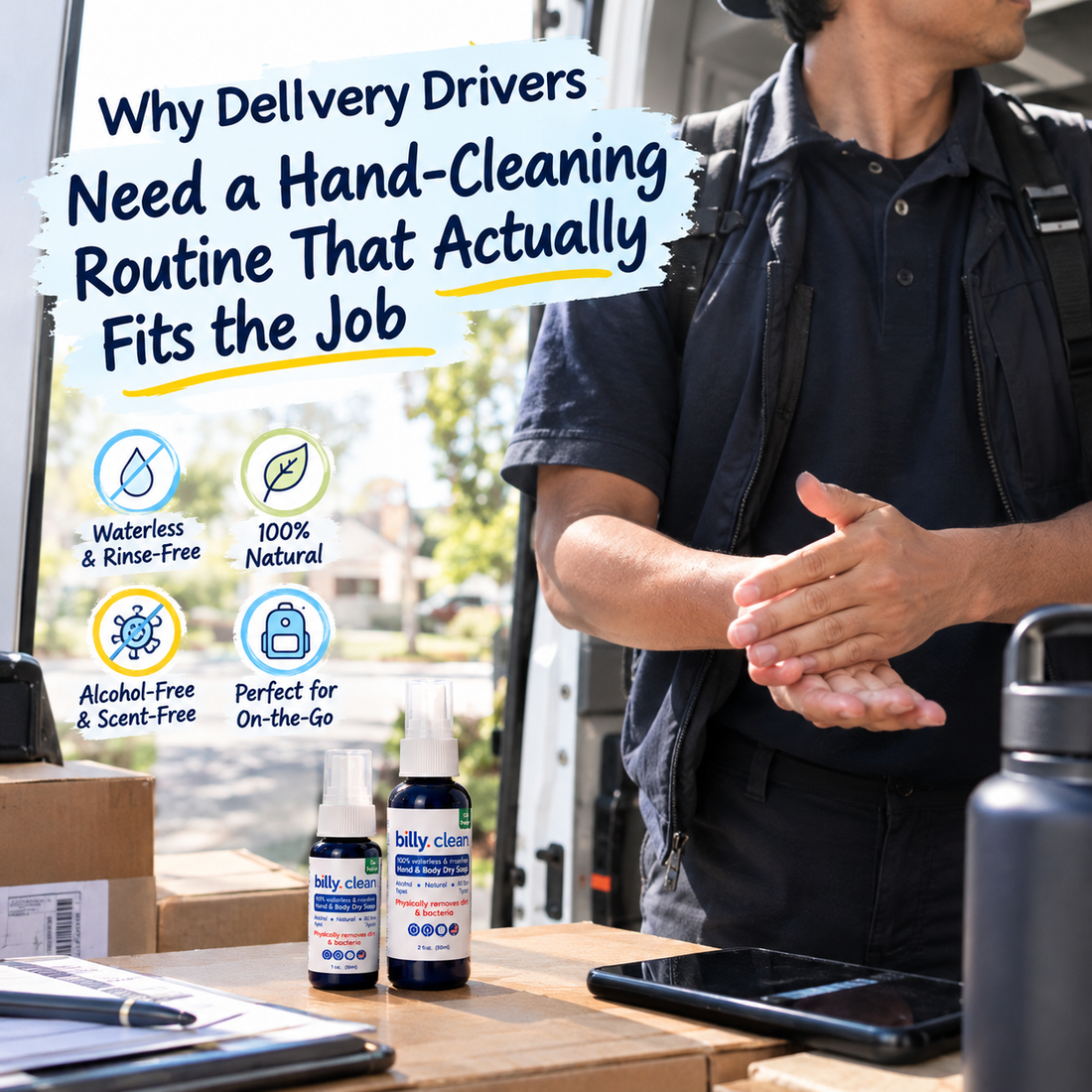 Why Delivery Drivers Need a Hand-Cleaning Routine That Actually Fits the Job