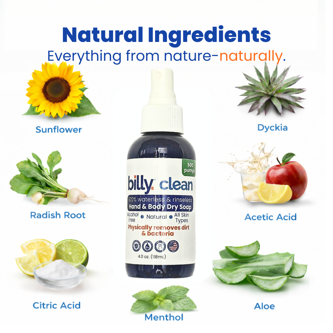 Billy Clean Spray On-the-Go   1 oz | 125 Uses