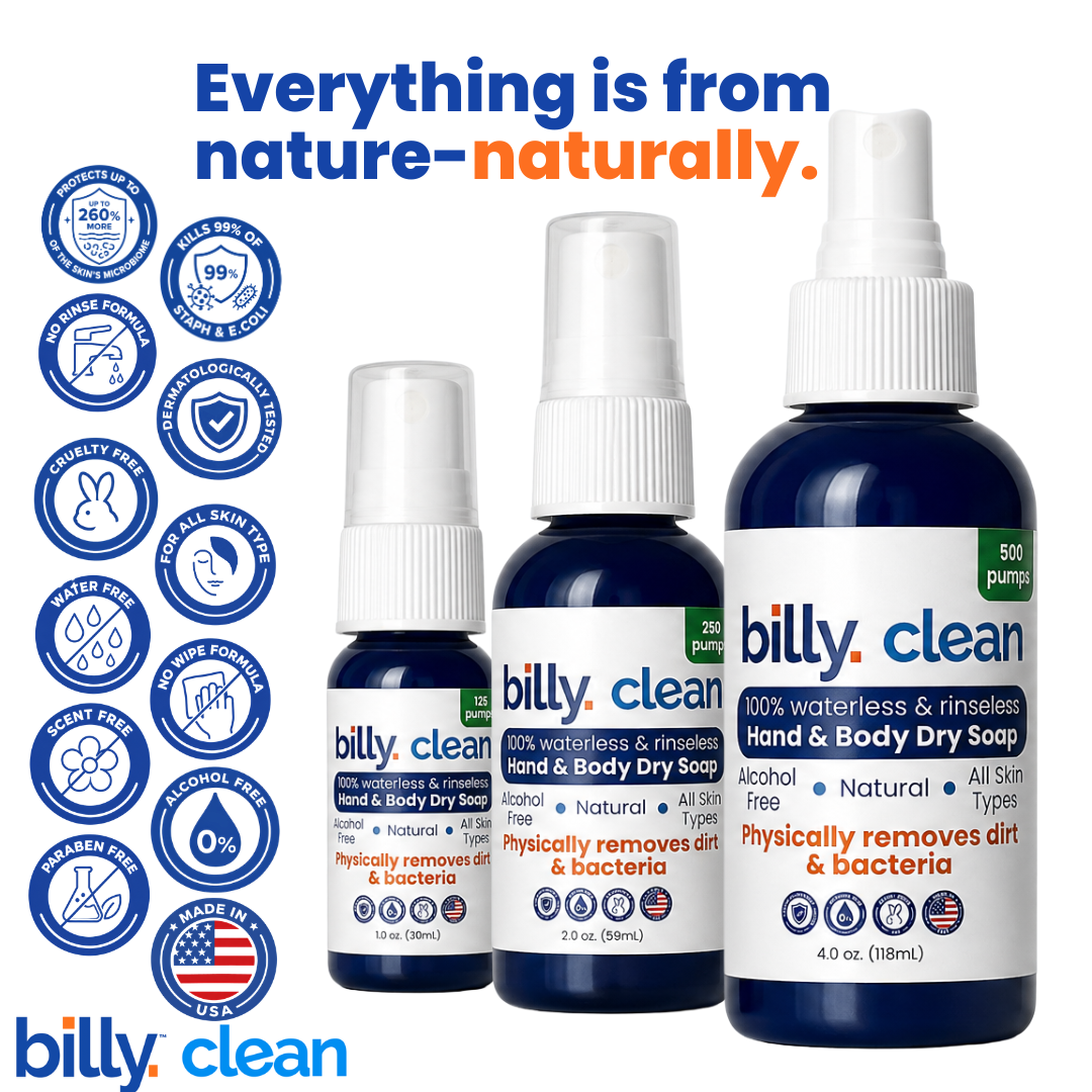 Billy Clean Spray On-the-Go   1 oz | 125 Uses